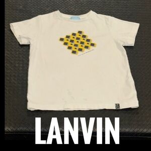 Authentic Lanvin signature designer boys tee shirt fits Sz 6